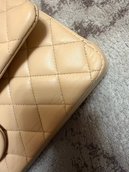 Classic Flap Medium — Beige Lambskin, Gold Hardware — view 4