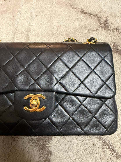 Classic Flap Medium — Black Lambskin, Gold Hardware — view 5