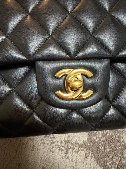 Classic Flap Jumbo — Black Lambskin, Gold Hardware — view 6