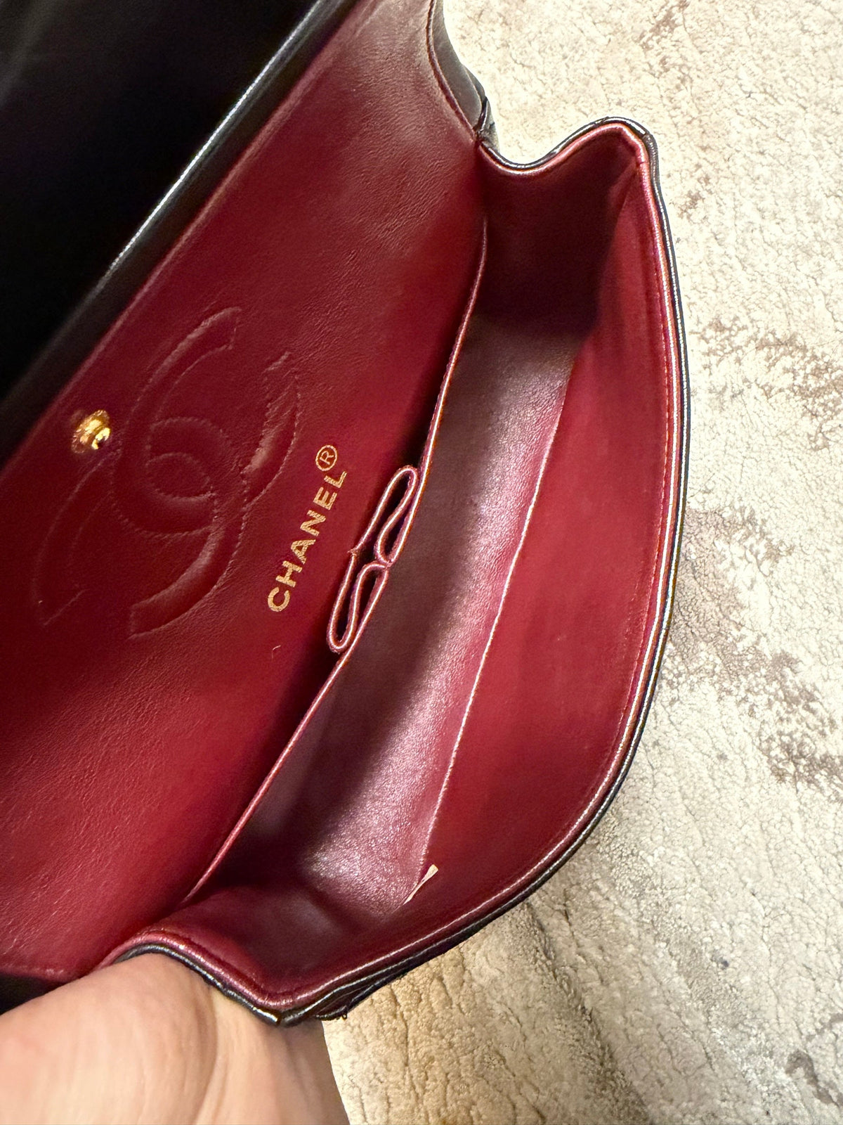 Classic Flap Medium — Black Lambskin, Gold Hardware — view 7