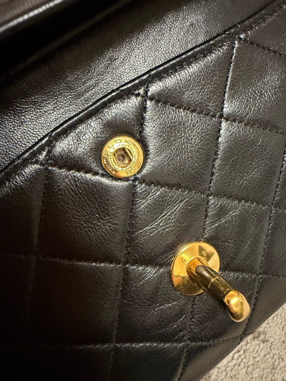 Classic Flap Medium — Black Lambskin, Gold Hardware — view 10