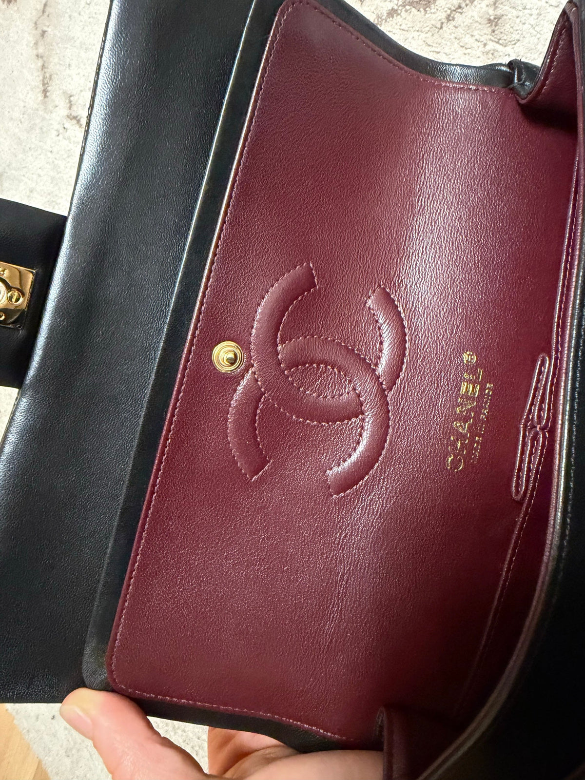 Classic Flap Jumbo — Black Lambskin, Gold Hardware — view 11
