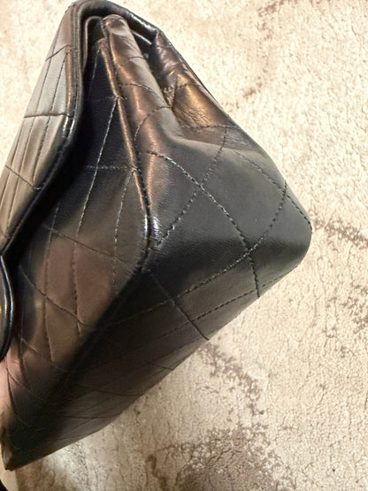Classic Flap Medium — Black Lambskin, Gold Hardware — view 11