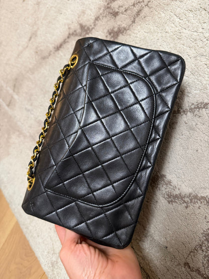 Classic Flap Medium — Black Lambskin, Gold Hardware — view 13