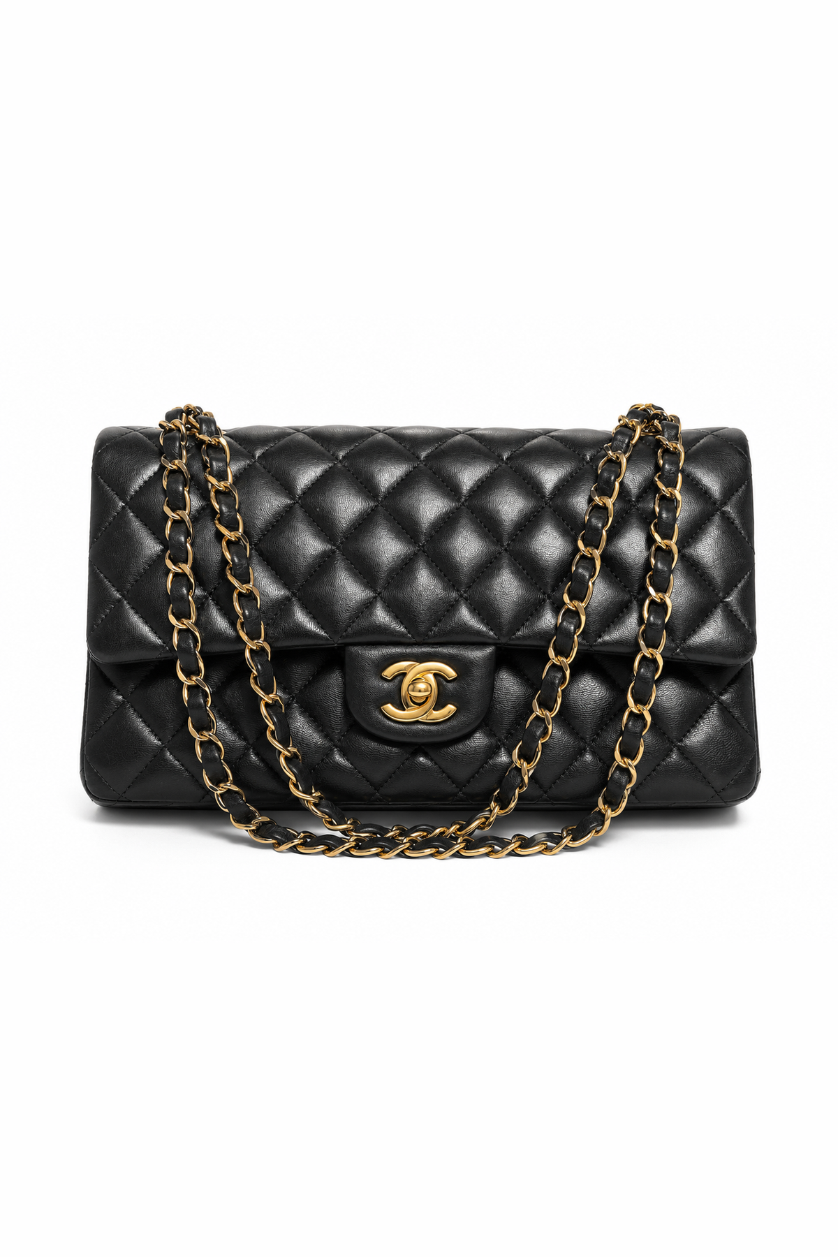 Classic Flap Jumbo — Black Lambskin, Gold Hardware — studio