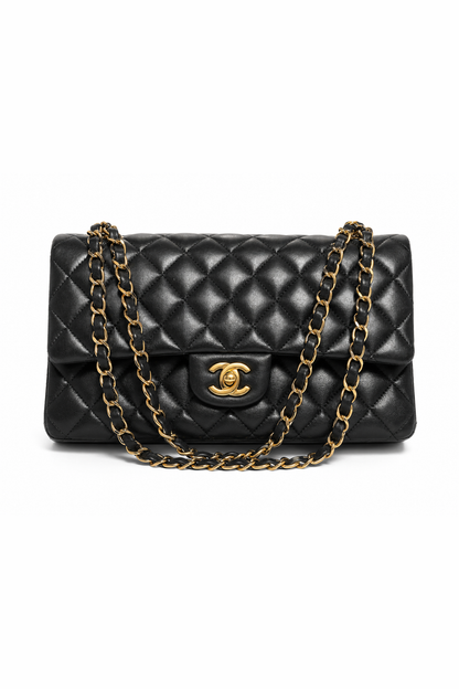 Classic Flap Jumbo — Black Lambskin, Gold Hardware — studio