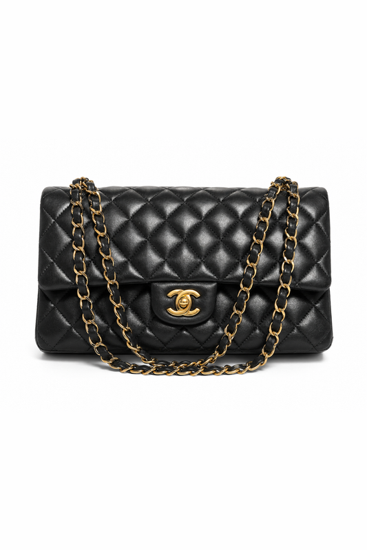 Classic Flap Jumbo — Black Lambskin, Gold Hardware — studio